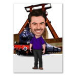 Bild von   erstellung karikatur bahnfahrejpg | fotogeschenkideende 🎀 Geschenke mit eigenem Foto Motiv o Text