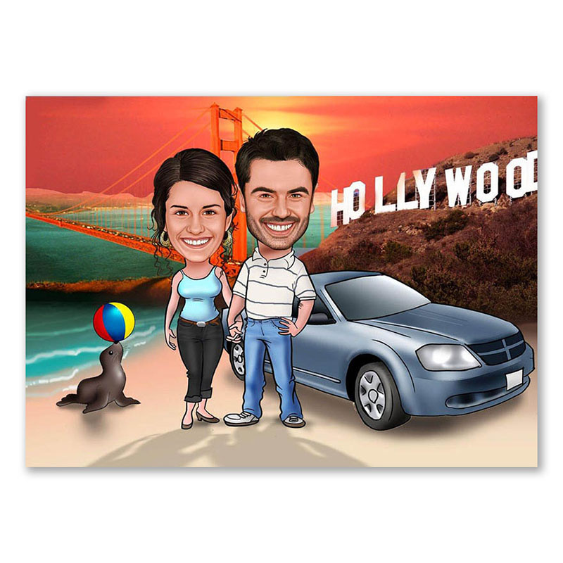 Bild von   erstellung karikatur hollywoodjpg | fotogeschenkideende 🎀 Geschenke mit eigenem Foto Motiv o Text