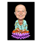 Bild von   erstellung karikatur buddha cjpg | fotogeschenkideende 🎀 Geschenke mit eigenem Foto Motiv o Text