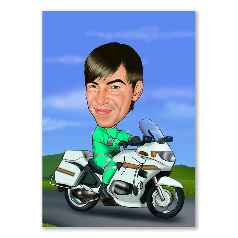 Bild von   erstellung karikatur polizistjpg | fotogeschenkideende 🎀 Geschenke mit eigenem Foto Motiv o Text