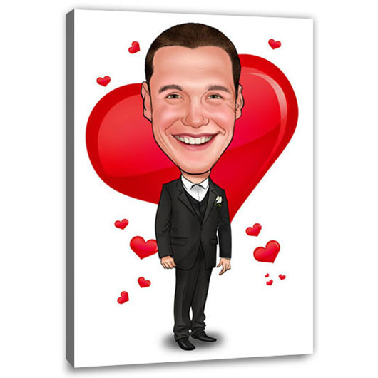 Bild von   erstellung karikatur herz cajpg | fotogeschenkideende 🎀 Geschenke mit eigenem Foto Motiv o Text