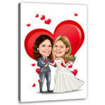Bild von   erstellung karikatur hochzeitjpg | fotogeschenkideende 🎀 Geschenke mit eigenem Foto Motiv o Text