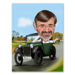 Bild von   erstellung karikatur oldtimerjpg | fotogeschenkideende 🎀 Geschenke mit eigenem Foto Motiv o Text