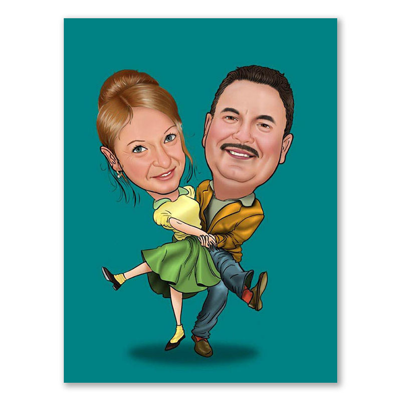 Bild von   erstellung karikatur tanzbeinjpg | fotogeschenkideende 🎀 Geschenke mit eigenem Foto Motiv o Text