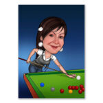 Bild von   erstellung karikatur billard wjpg | fotogeschenkideende 🎀 Geschenke mit eigenem Foto Motiv o Text