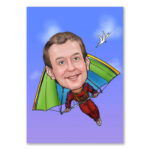 Bild von   erstellung karikatur drachenfljpg | fotogeschenkideende 🎀 Geschenke mit eigenem Foto Motiv o Text