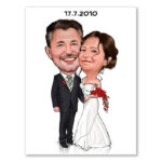Bild von   erstellung karikatur kuschelndjpg | fotogeschenkideende 🎀 Geschenke mit eigenem Foto Motiv o Text