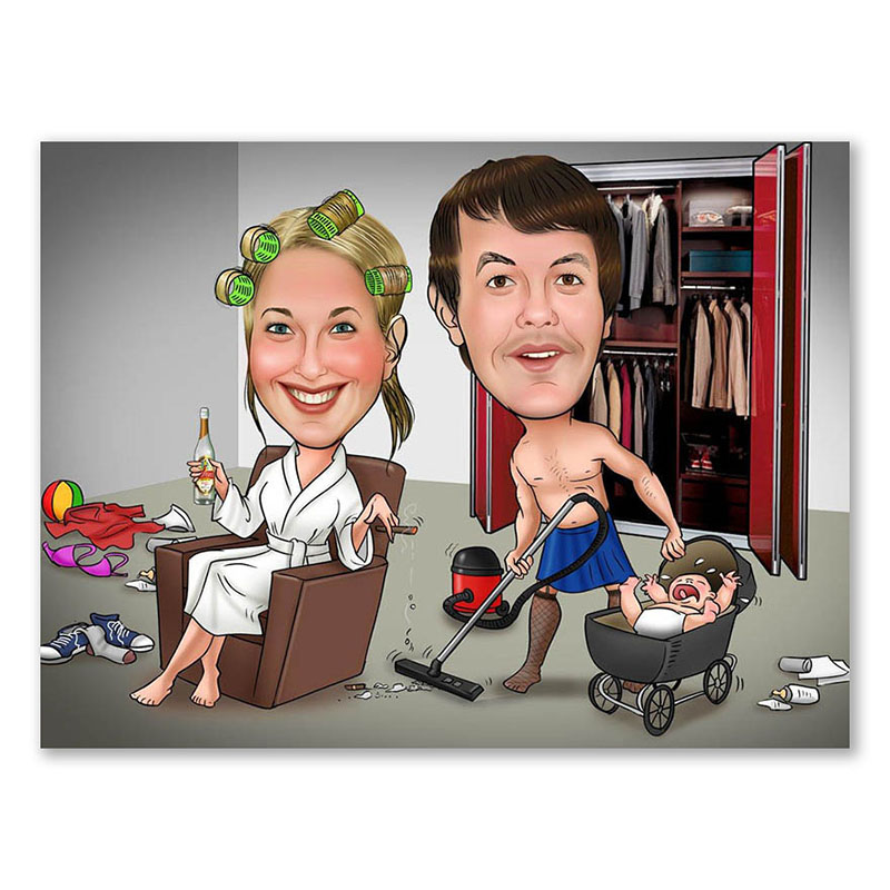 Bild von   erstellung karikatur geteiltejpg | fotogeschenkideende 🎀 Geschenke mit eigenem Foto Motiv o Text