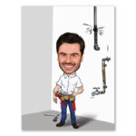 Bild von   erstellung karikatur klemptnerjpg | fotogeschenkideende 🎀 Geschenke mit eigenem Foto Motiv o Text