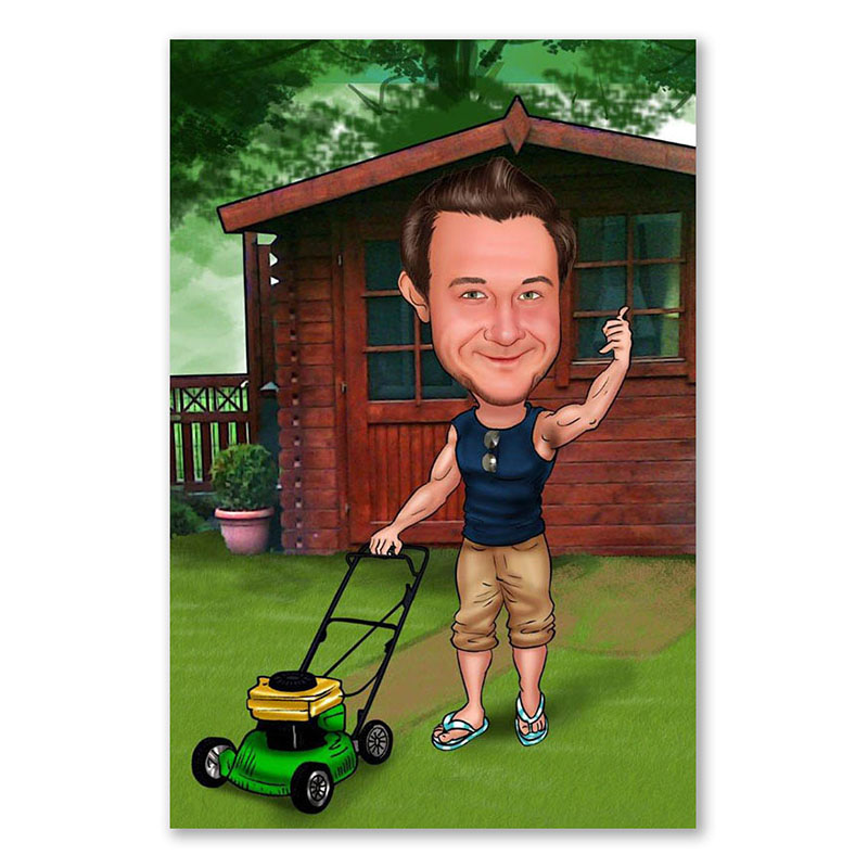 Bild von   erstellung karikatur cooler rajpg | fotogeschenkideende 🎀 Geschenke mit eigenem Foto Motiv o Text