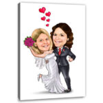 Bild von   erstellung karikatur hochzeitsjpg | fotogeschenkideende 🎀 Geschenke mit eigenem Foto Motiv o Text