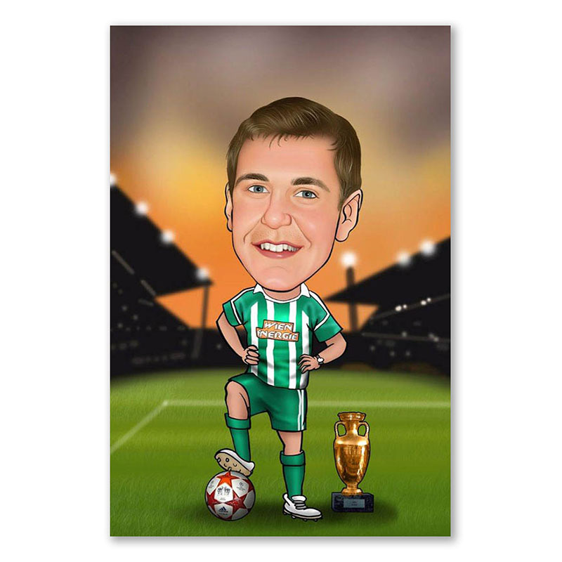 Bild von   erstellung karikatur fussballjpg | fotogeschenkideende 🎀 Geschenke mit eigenem Foto Motiv o Text