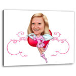 Bild von   erstellung karikatur engel cajpg | fotogeschenkideende 🎀 Geschenke mit eigenem Foto Motiv o Text