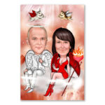 Bild von   erstellung karikatur engel undjpg | fotogeschenkideende 🎀 Geschenke mit eigenem Foto Motiv o Text