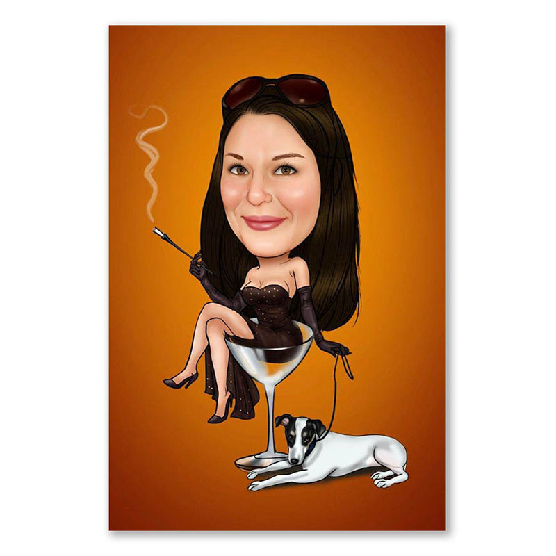 Bild von   erstellung karikatur rauchendejpg | fotogeschenkideende 🎀 Geschenke mit eigenem Foto Motiv o Text