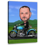 Bild von   erstellung karikatur biker cajpg | fotogeschenkideende 🎀 Geschenke mit eigenem Foto Motiv o Text