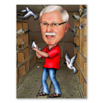 Bild von   erstellung karikatur taubenzchjpg | fotogeschenkideende 🎀 Geschenke mit eigenem Foto Motiv o Text