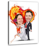 Bild von   erstellung karikatur hochzeitsjpg | fotogeschenkideende 🎀 Geschenke mit eigenem Foto Motiv o Text
