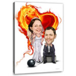 Bild von   erstellung karikatur hochzeitsjpg | fotogeschenkideende 🎀 Geschenke mit eigenem Foto Motiv o Text