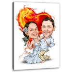 Bild von   erstellung karikatur hochzeitsjpg | fotogeschenkideende 🎀 Geschenke mit eigenem Foto Motiv o Text