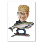 Bild von   erstellung karikatur angler mijpg | fotogeschenkideende 🎀 Geschenke mit eigenem Foto Motiv o Text