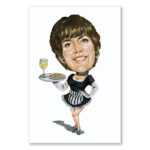 Bild von   erstellung karikatur kellnerinjpg | fotogeschenkideende 🎀 Geschenke mit eigenem Foto Motiv o Text