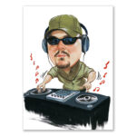 Bild von   erstellung karikatur dj mit mujpg | fotogeschenkideende 🎀 Geschenke mit eigenem Foto Motiv o Text