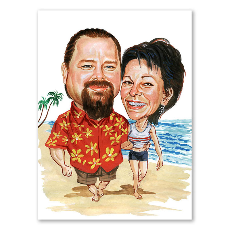 Bild von   erstellung karikatur urlaub amjpg | fotogeschenkideende 🎀 Geschenke mit eigenem Foto Motiv o Text