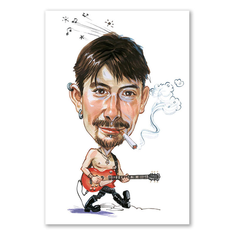 Bild von   erstellung karikatur rockmusikjpg | fotogeschenkideende 🎀 Geschenke mit eigenem Foto Motiv o Text