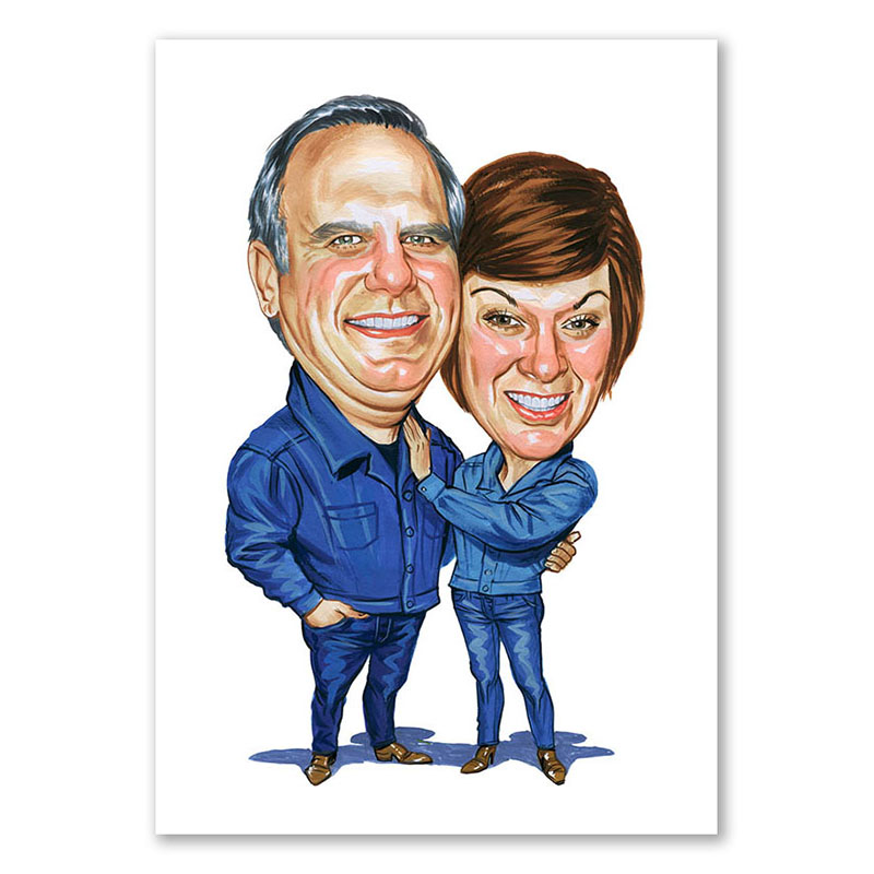 Bild von   erstellung karikatur paar in bjpg | fotogeschenkideende 🎀 Geschenke mit eigenem Foto Motiv o Text