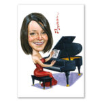 Bild von   erstellung karikatur pianistenjpg | fotogeschenkideende 🎀 Geschenke mit eigenem Foto Motiv o Text