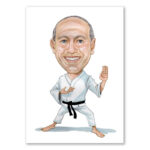 Bild von   erstellung karikatur karate spjpg | fotogeschenkideende 🎀 Geschenke mit eigenem Foto Motiv o Text