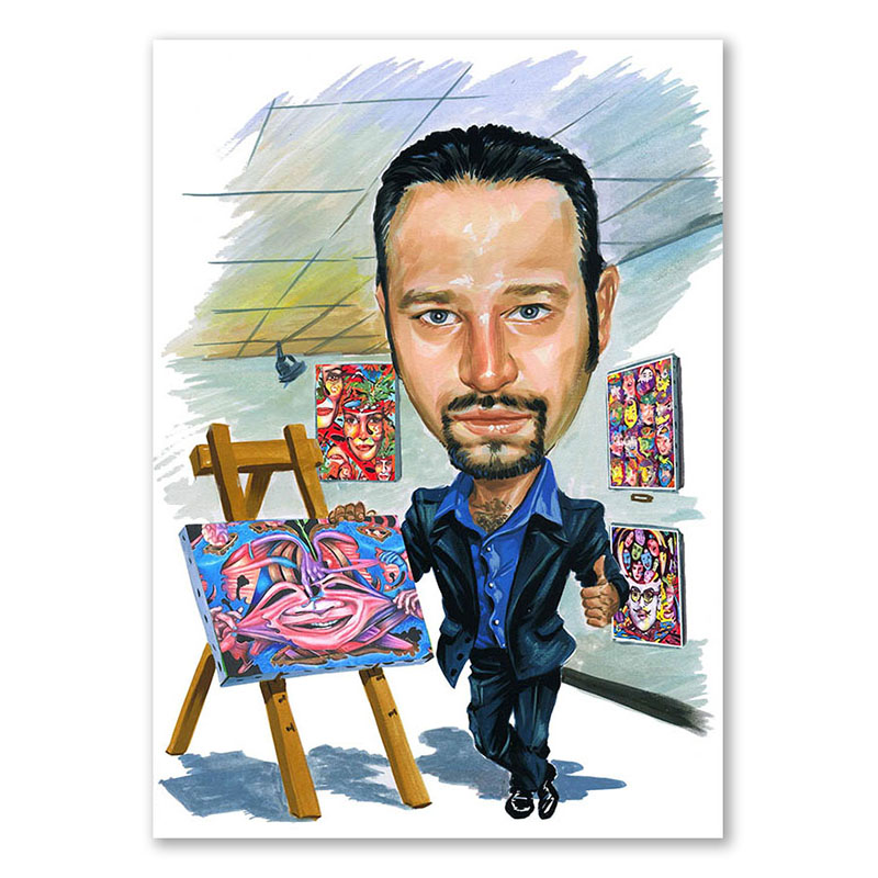 Bild von   erstellung karikatur knstler mjpg | fotogeschenkideende 🎀 Geschenke mit eigenem Foto Motiv o Text