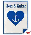 Bild von   babydecke herz ankerjpg | fotogeschenkideende 🎀 Geschenke mit eigenem Foto Motiv o Text