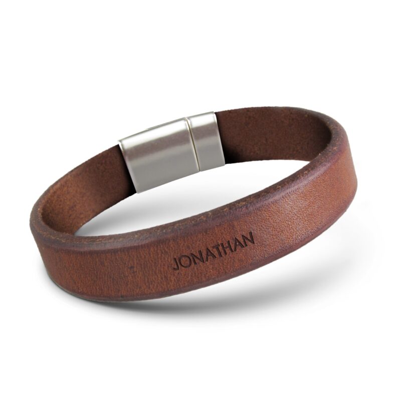 Bild von   lederarmband herren braunjpg | fotogeschenkideende 🎀 Geschenke mit eigenem Foto Motiv o Text