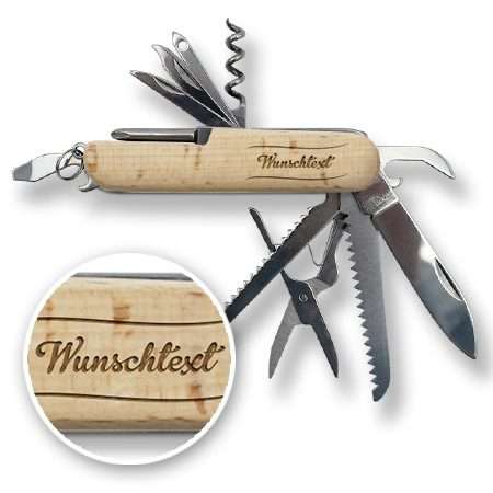 Bild von   holz taschenmesser mit gravurjpg | fotogeschenkideende 🎀 Geschenke mit eigenem Foto Motiv o Text