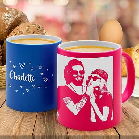 Bild von   neon tasse mit gravur  mljpg | fotogeschenkideende 🎀 Geschenke mit eigenem Foto Motiv o Text