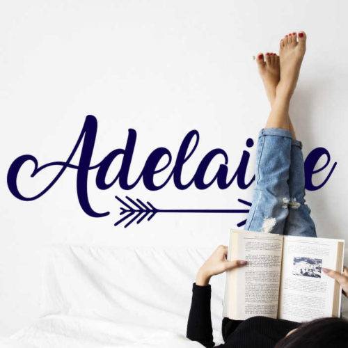 Pfeil mit Namen Wandtattoo