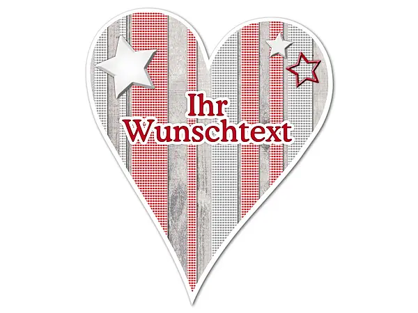 Bild von   huettendeko herz mit wunschtexjpg | fotogeschenkideende 🎀 Geschenke mit eigenem Foto Motiv o Text