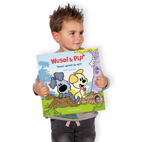 Kinderbuch – Wusel & Pip - Versteckspiel - Hardcover-Aufklappbuch