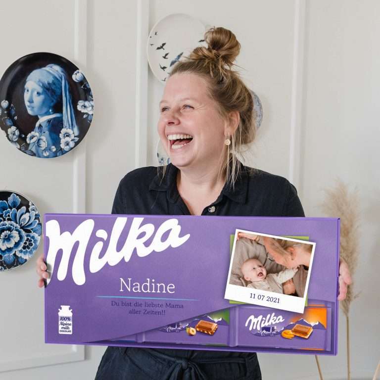 🔖 Große Milka Schokolade mit Name | fotogeschenkideen.de 🎀 Geschenke