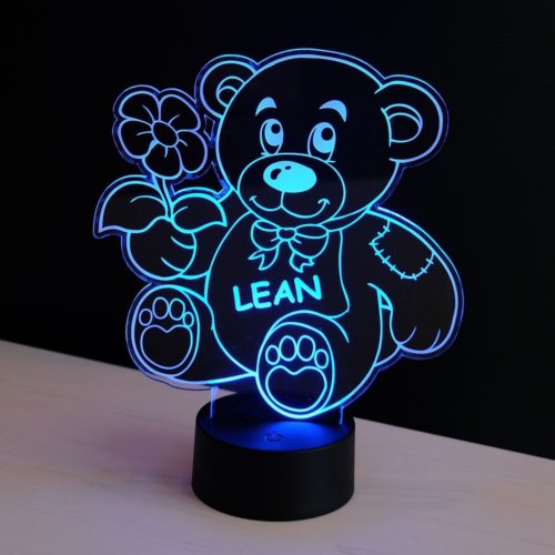 LED-Licht Teddybär mit Namensgravur