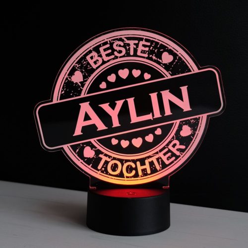 LED-Dekolicht Beste Tochter mit Wunschnamen