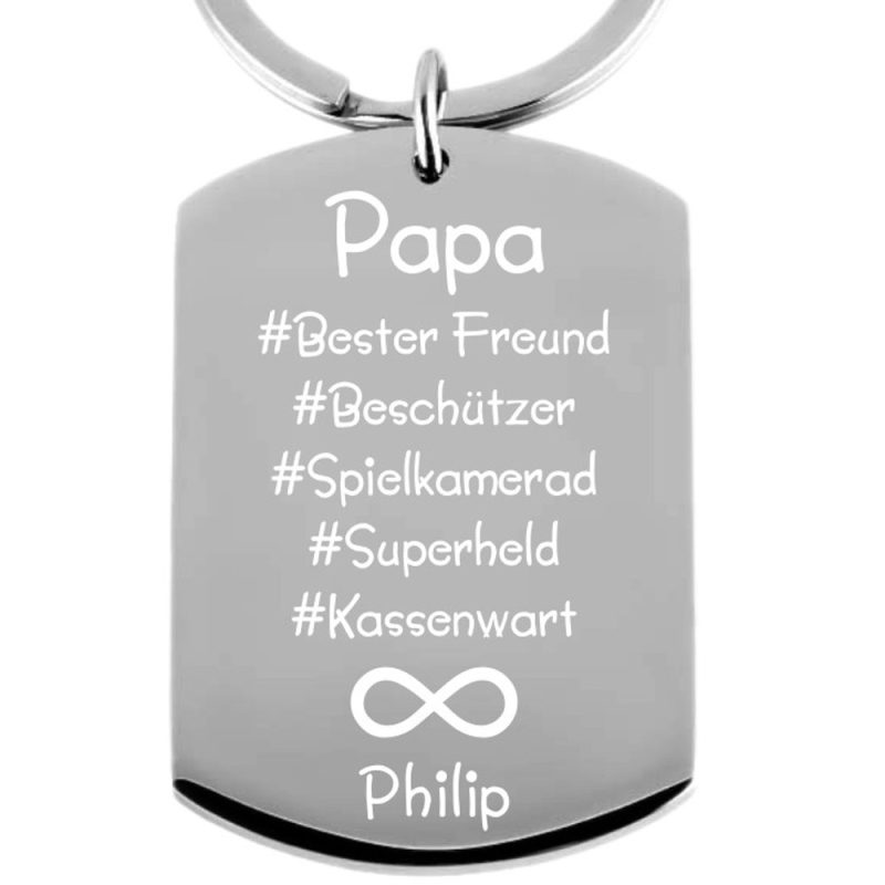 Bild von   edelstahl schluesselanhaengerjpg | fotogeschenkideende 🎀 Geschenke mit eigenem Foto Motiv o Text