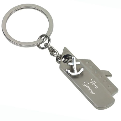 Schlüsselanhänger mit Gravur Schiff
