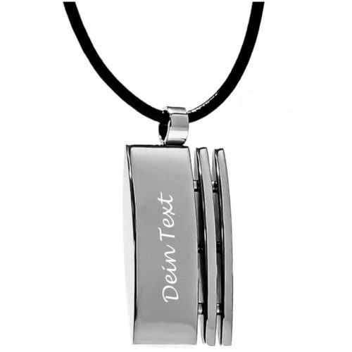 Anhänger mit Gravur Curved