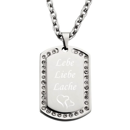 Anhänger mit Gravur DogTag Glamour