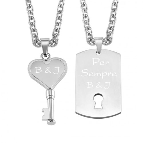 Partner-Anhänger Schlüssel mit Schloss