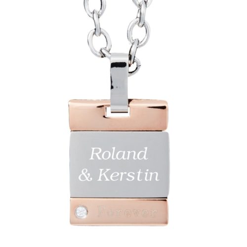 Anhänger mit Gravur Forever rose