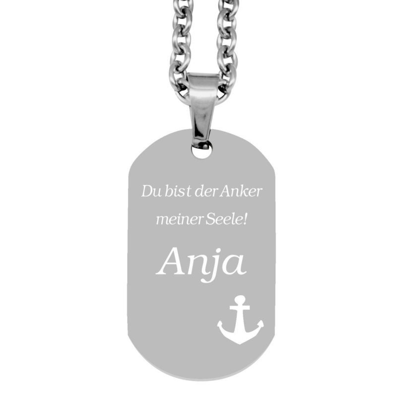 Bild von   anhaenger dogtag anker du bijpg | fotogeschenkideende 🎀 Geschenke mit eigenem Foto Motiv o Text